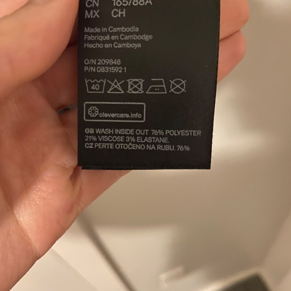 H&M Houndstooth Peplum Top | Size S - Picture 4 of 4